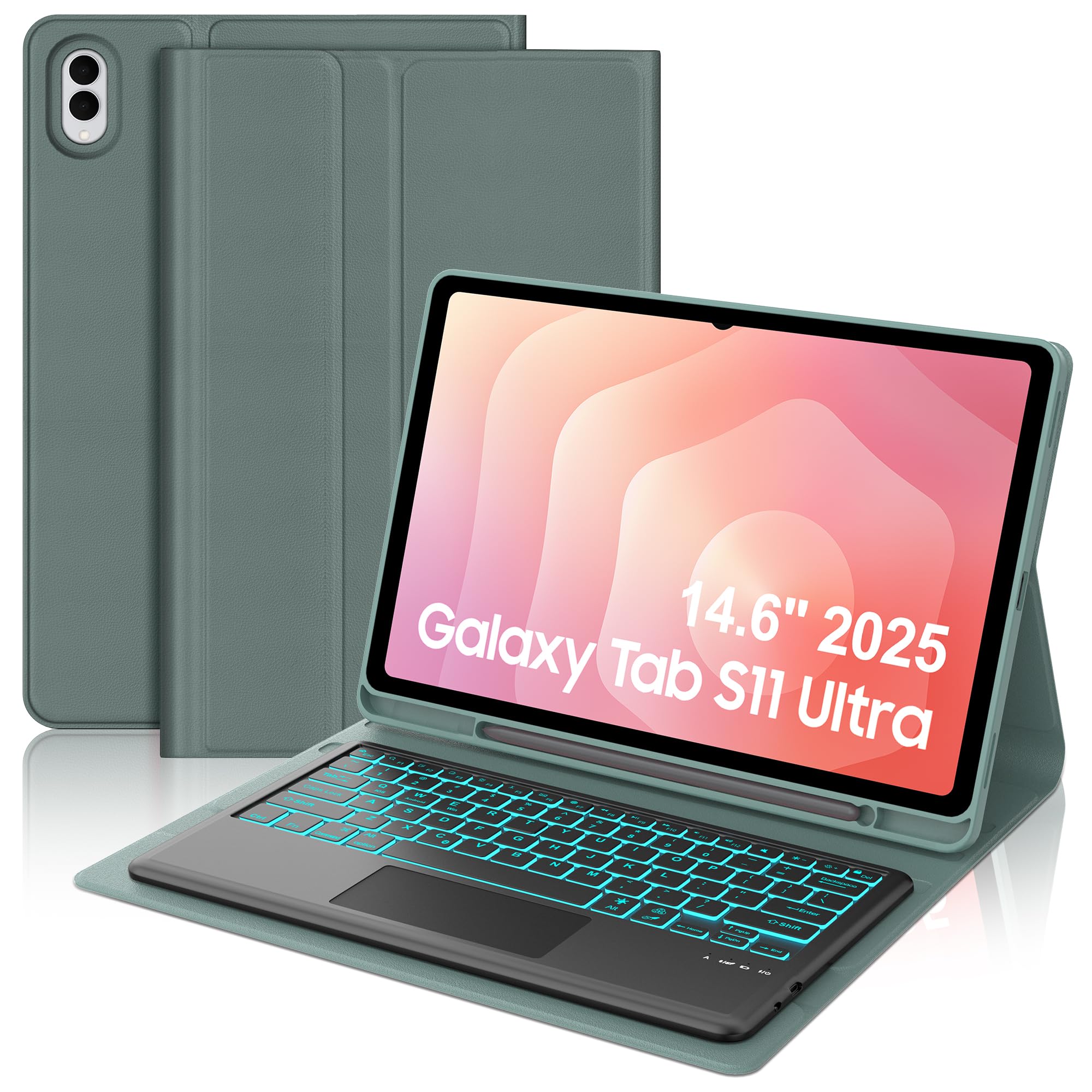 Amazon.com: Touch Keyboard Case for Samsung Galaxy Tab S11 Ultra
