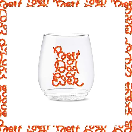 Miniatura 5 de TOSSWARE POP - Vasos de vino de 14 onzas Serie XOXO, juego de 6 vasos impresos de plástico reciclables, irrompibles y cristalinos