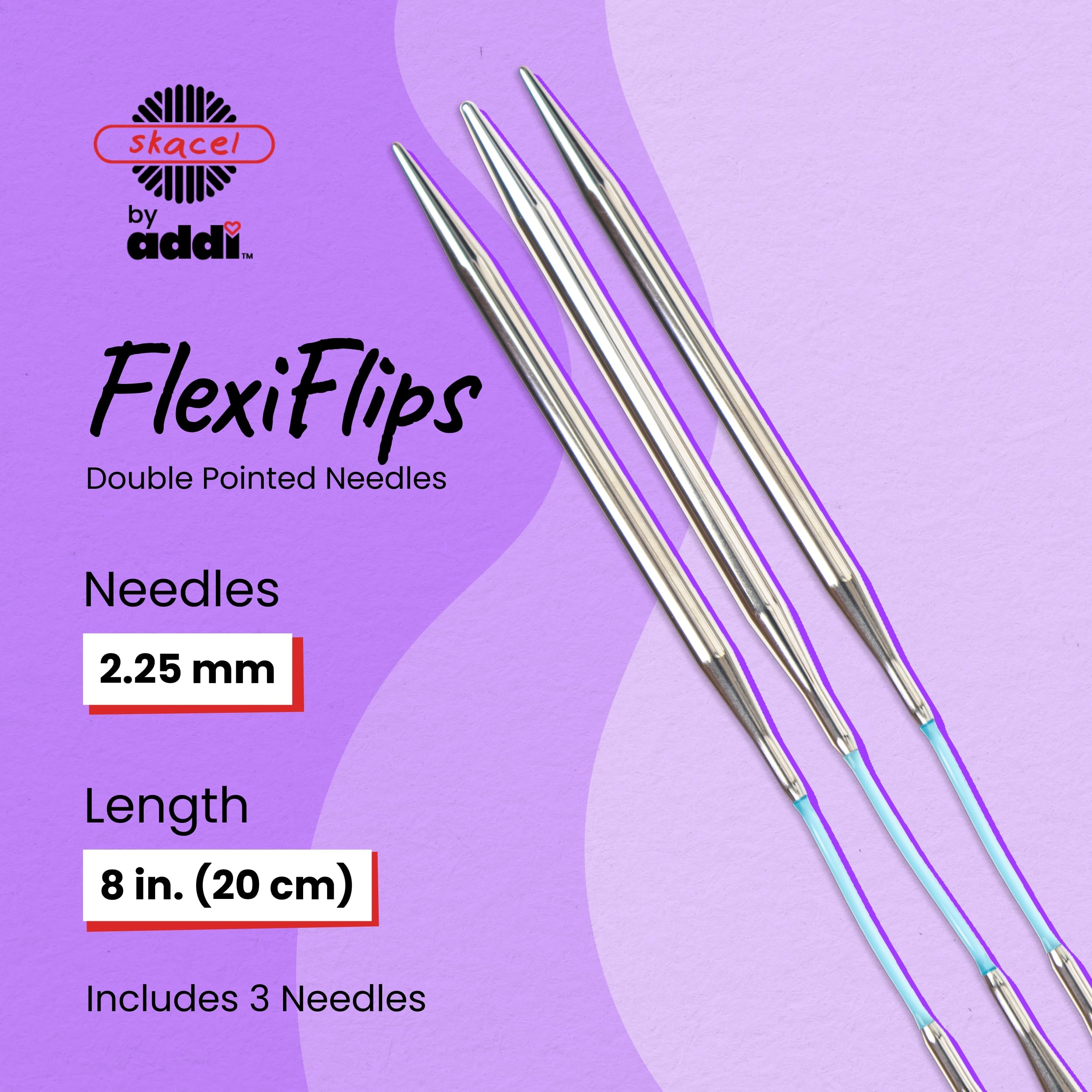 Amazon.com: skacel by addi Flexiflips Basic Double Pointed
