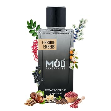 Fireside Embers Perfume For Women and Men - Long Lasting Woody Fragrance Extrait De Parfum 50ml