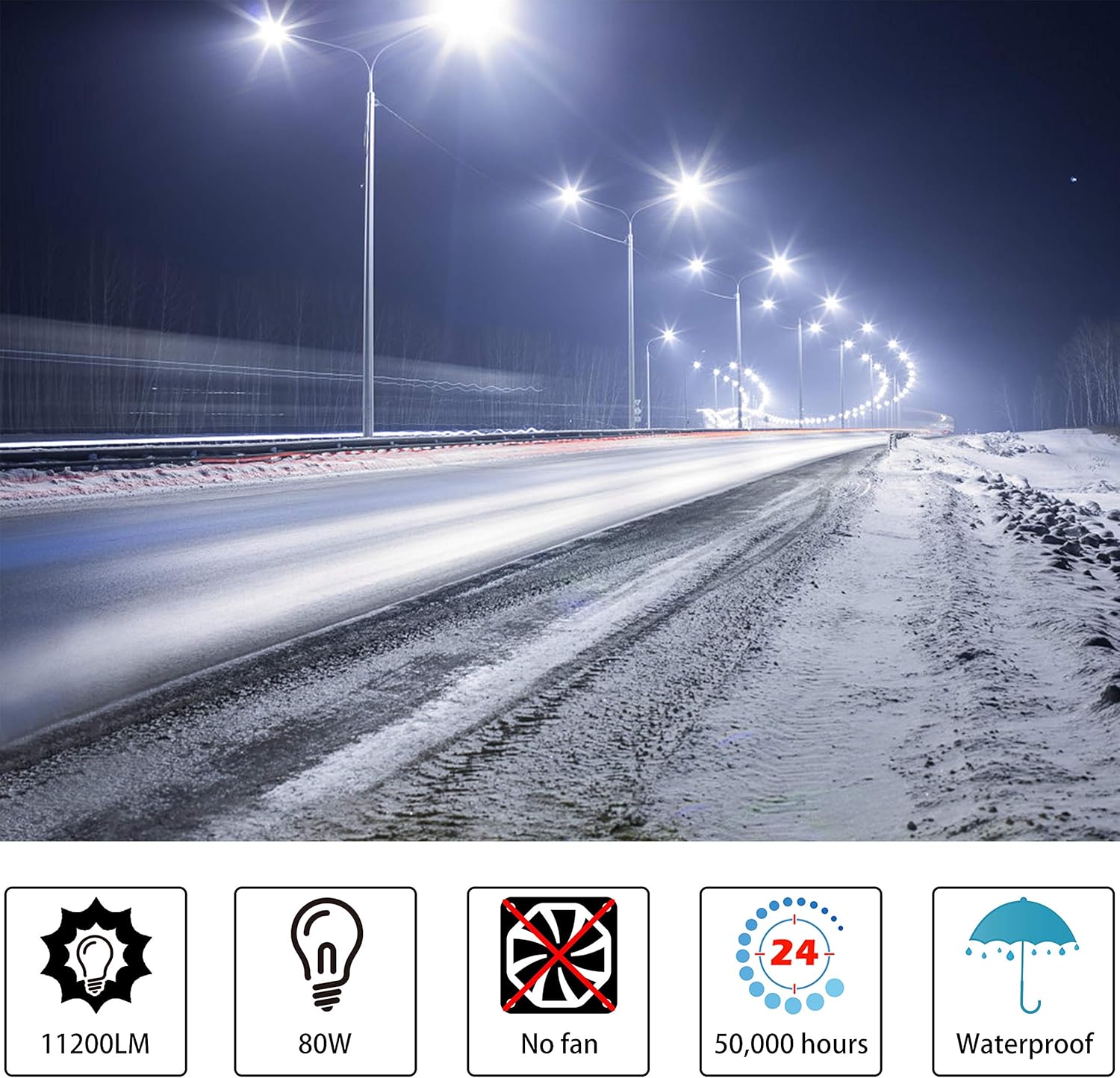 🔥 LED Parking Lot Light, 80W LED Street Light Bulb E39 Mogul Base 5000K Cool White Replaces 300W HID/HPS 100-277V UL ELT DLC Listed 17000Lm Shoebox Garage Waterproof IP64 Exclusive Discount 50% Price LED Parking Lot Light, 80W LED Street Light Bulb E39 Mogul Base 5000K Cool White Replaces 300W HID/HPS 100-277V UL ELT DLC Listed 17000Lm Shoebox Garage Waterproof IP64