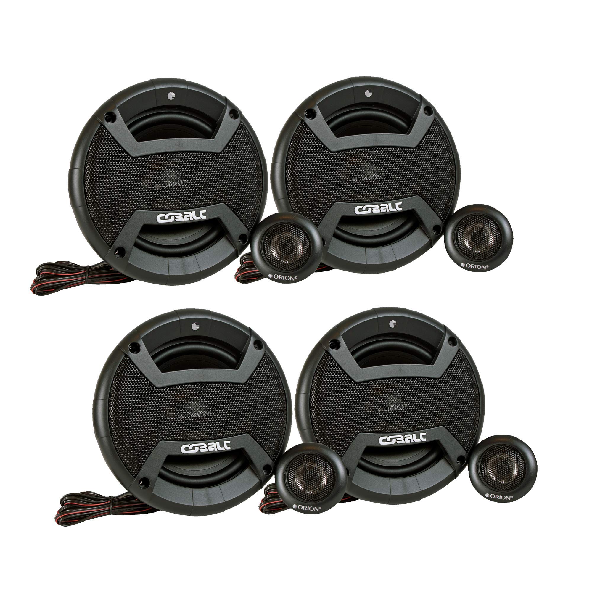 Orion Cobalt CT-CK655 6.5" 2-Way Component Speaker 50W RMS 4 OHM 450 Watts Car Audio 4 Speakers Max Power Set of 2 Pairs