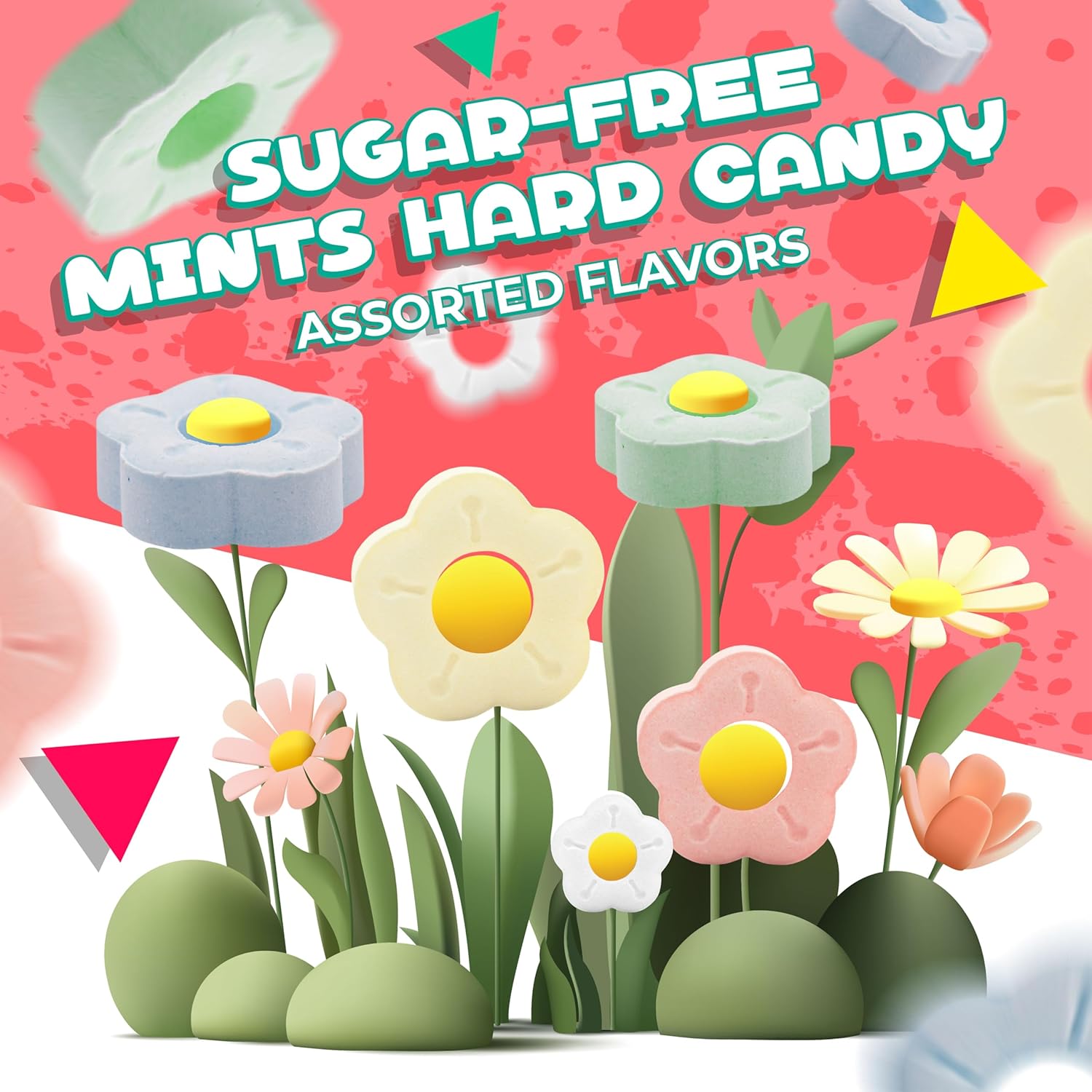 Sr Candy | 1 Pound Bag | Flower After Dinner Mints Indivily