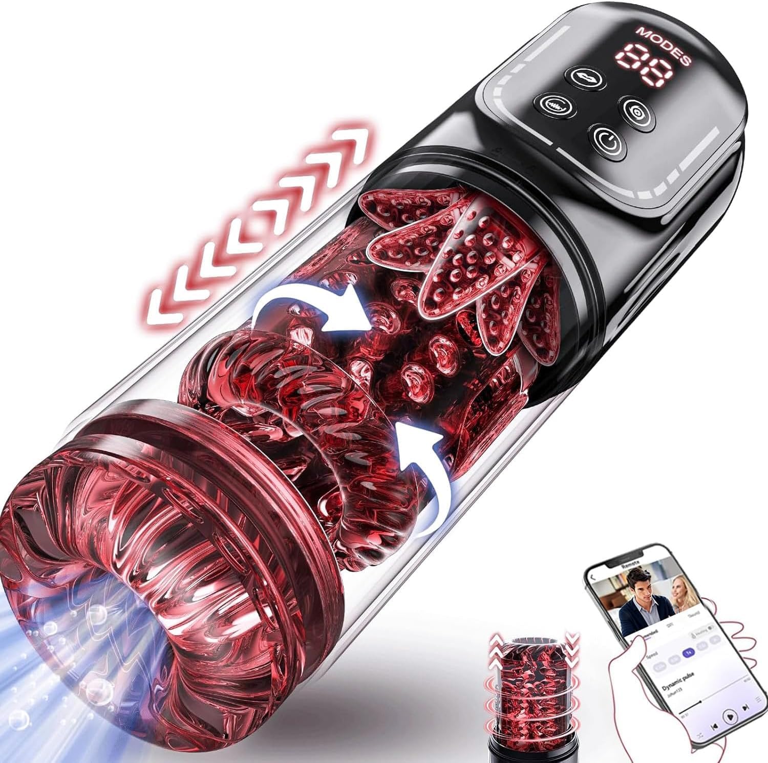 Kismloit Male Masturbator Sex Toys for Men, AI Sync Licking 12s Penis Pump