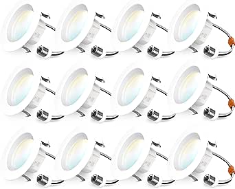 Sunco Lighting 12 Pack 4 Inch Recessed Lighting Housing Can Light New Construction Air Tight Steel Ceiling Can 120 277v Hard Wired Tp24 Connector Easy Install Ic Rated Ul Listed