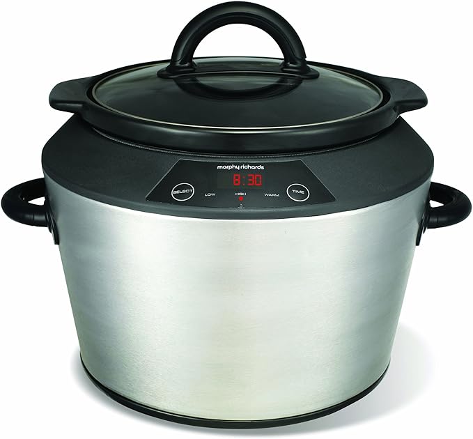 Morphy Richards 48724 Digital Slow Cooker, 5 Litre Stainless Steel Amazon.co.uk Home & Kitchen