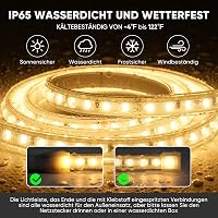 Shine Decor 20m LED szalag 220V IP65 vízálló meleg fehér konyhai világítás 6