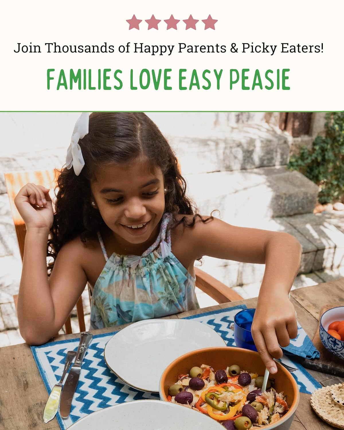 Easy Peasie Natural Veggie Powders for Kids and Picky Eaters | Hidden Vegetable Powder Additive for Meals and Smoothies (3-Pack: Original, Green, and Red - each 2 oz) - Image 7