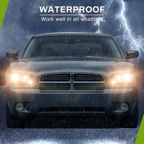 Miniatura 6 de AUTOSAVER88 Conjunto de faros delanteros compatible con Dodge Charger 2006-2010, carcasa negra, reflector ámbar con luces de señal de esquina