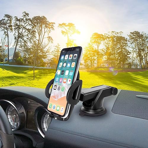 Miniatura 3 de Cellet Soporte de teléfono para automóvil con ventosa de brazo largo para parabrisas y tablero de automóvil, compatible con Apple iPhones, Samsung