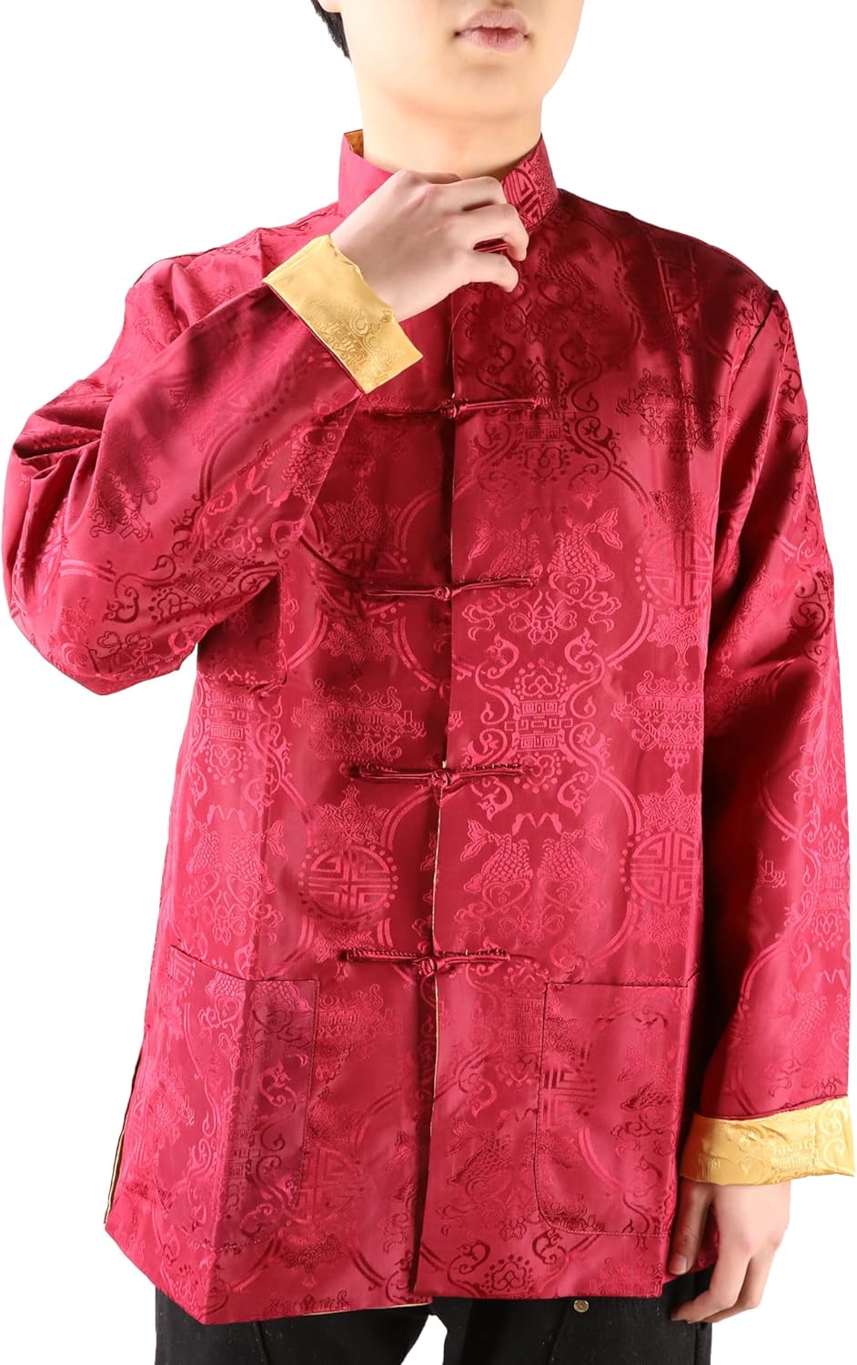 Men's Traditional Chinese Kung Fu Clothing Hanfu & Tang Suit Jacket Wing Chun Uniform Martial Arts Coats