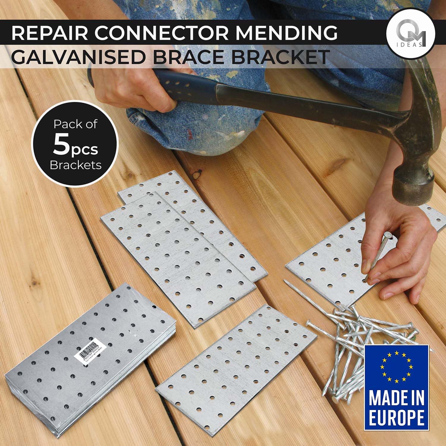 N4 Piastre Inox Per Travi In Legno - Giardino E Fai Da Te In Vendita A