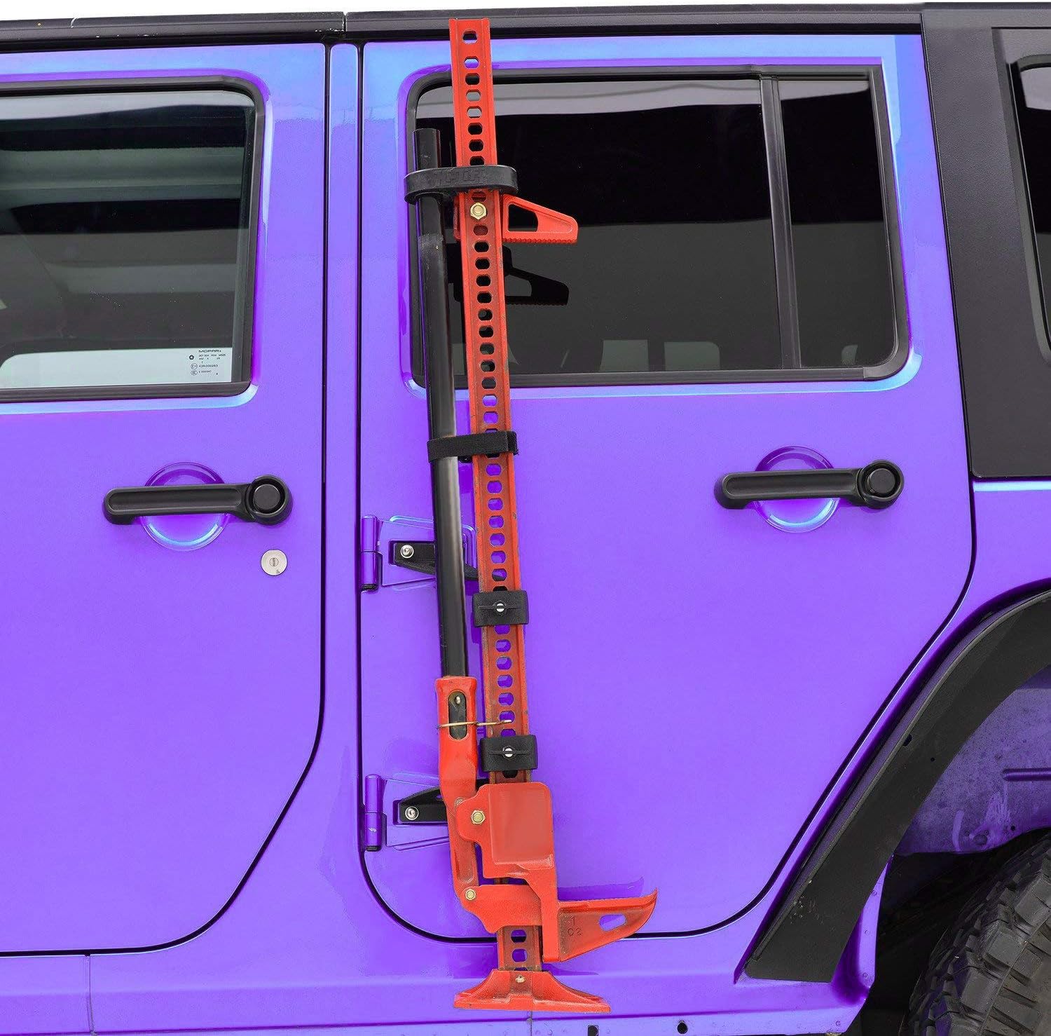 Sunluway Hi Lift Jack Mount Hood Hinge/ Door Hinge Bracket for Jeep Wrangler JK JKU JL JLU 2007-2024