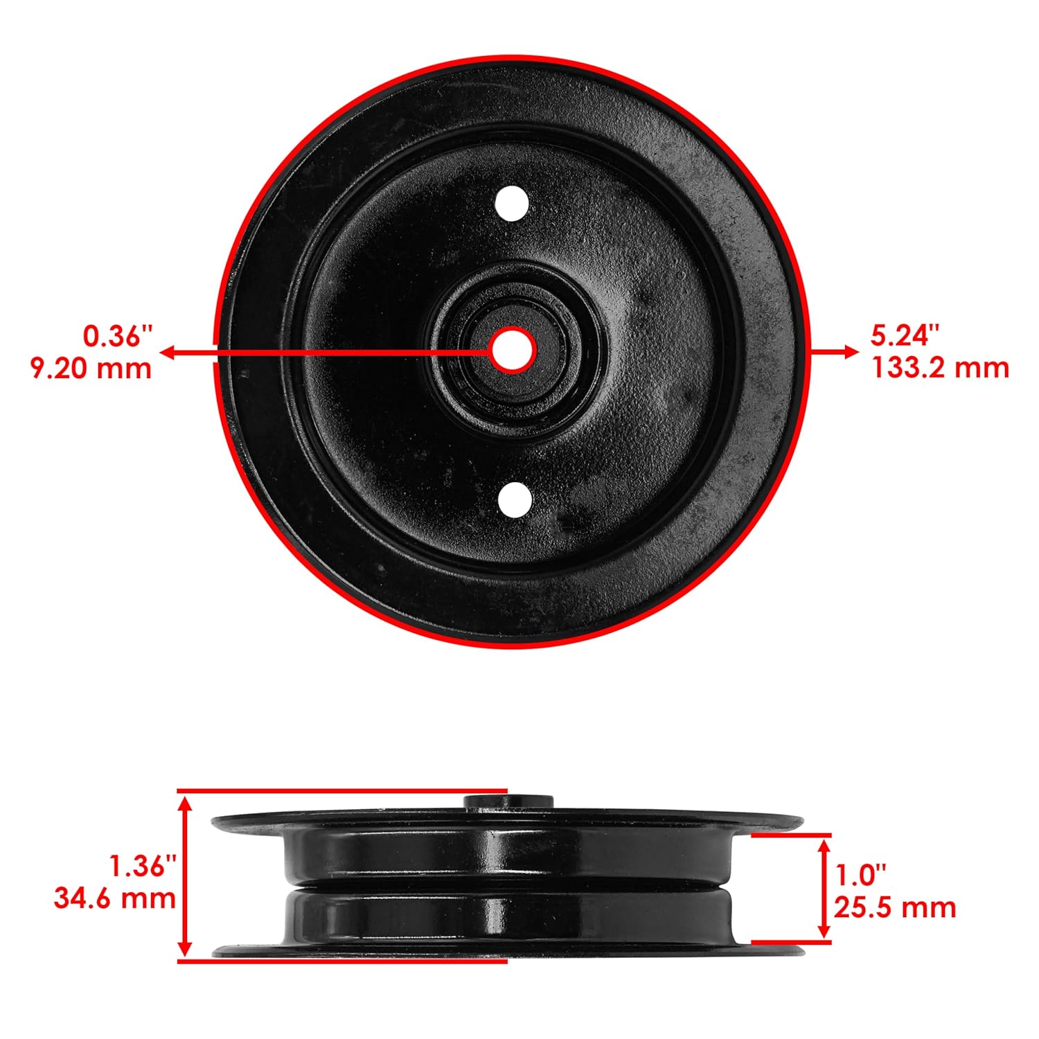 Caltric 07300004 Deck Pulley Compatible with Ariens PM34 992320 992323 34"