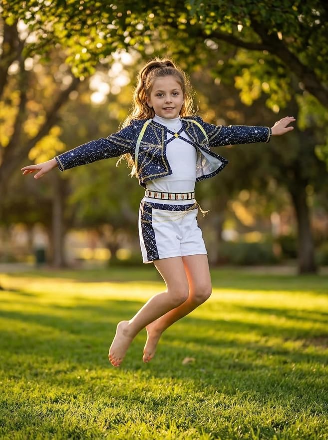 Disfraz SAVITO Pop Idol Cantante para Niñas 7-8 Años miniatura 7