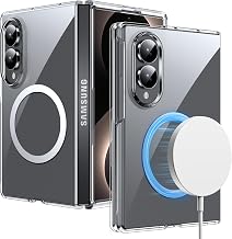 Lemxiee Magnetic Case for Samsung Galaxy Z Fold 8, Ultra Thin & Transparent Acrylic Protective Case, Compatible with MagSafe Mobile Phone Case