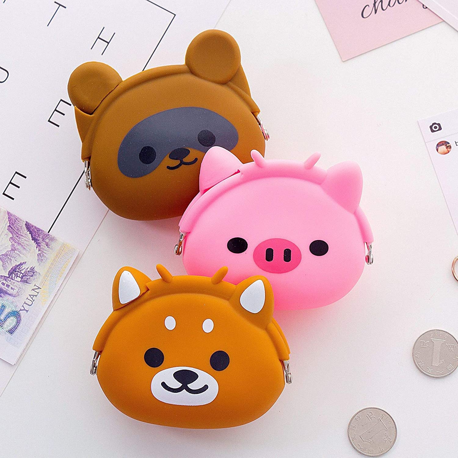 Amazon.co.jp: コインケース ミニ財布 シリコン 手持ち ガールズ 