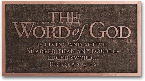Miniatura 8 de Lighthouse Christian Products Palabra de Dios (Palabra de Dios) Escultura de resina con acabado bronce, 8,25 x 6,5 pulgadas