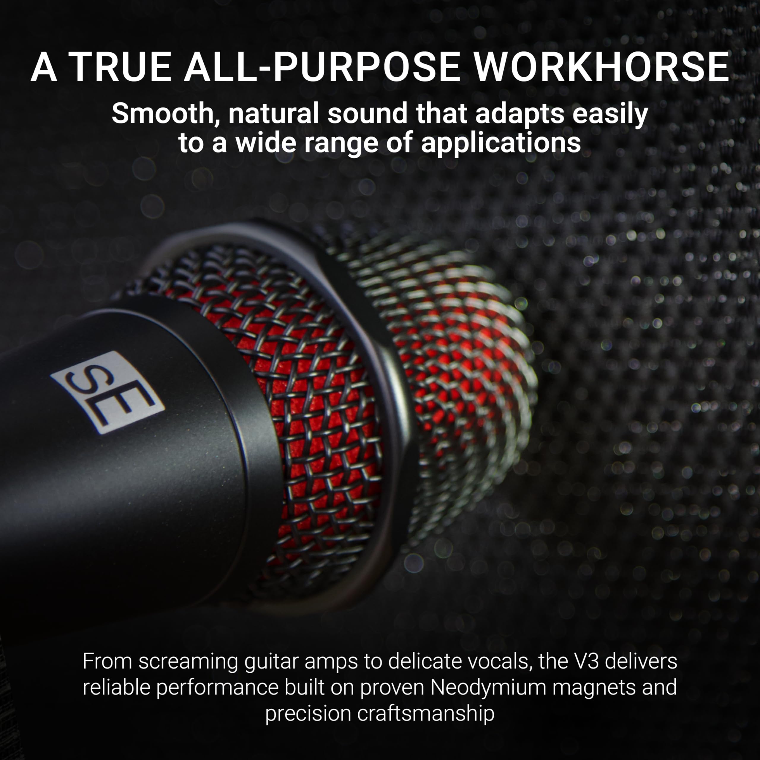 Amazon.com: SE ELECTRONICS V3 Dynamic Microphone for Singing