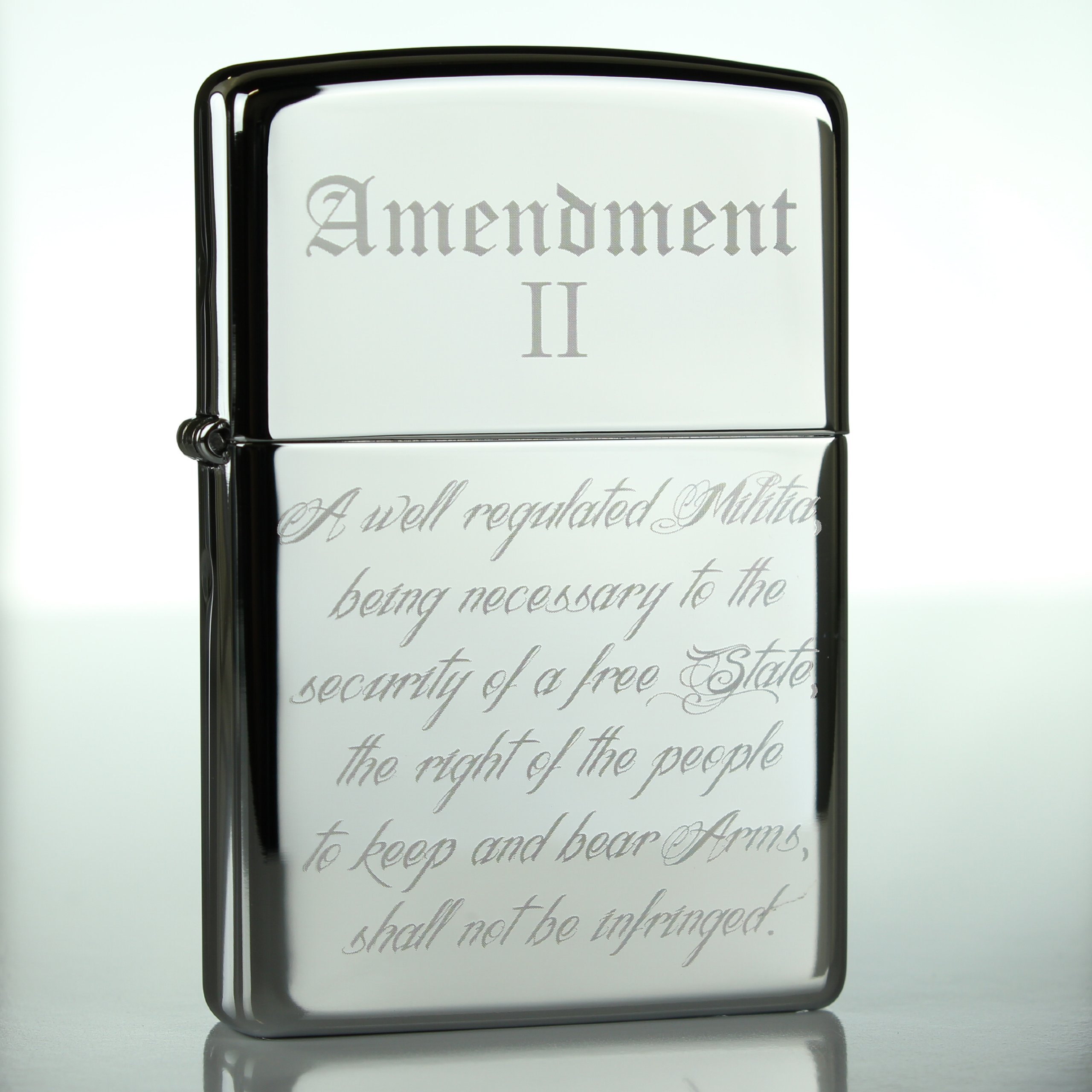 2nd Amendment NRA Classic Chrome Zippo Lighter