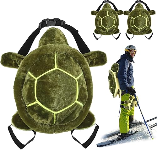 Junkin Juego de 3 almohadillas de tortuga para snowboard y esquí, protectores de cadera 3D para patinaje, cojín de tortuga, rodillera acolchada para