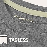 Vista 6 de Campus Lab Collegiate Classic Retro Stamp - Sudadera con capucha unisex para adultos