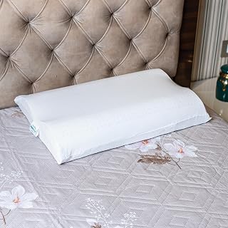 ORGANIC SLEEP Cervical Pillow, Natural Latex, Size 24x16x3/4 Inch, Pack of 1 with Cotton Cover, Orthopaedic Neck Support, ... Price In India