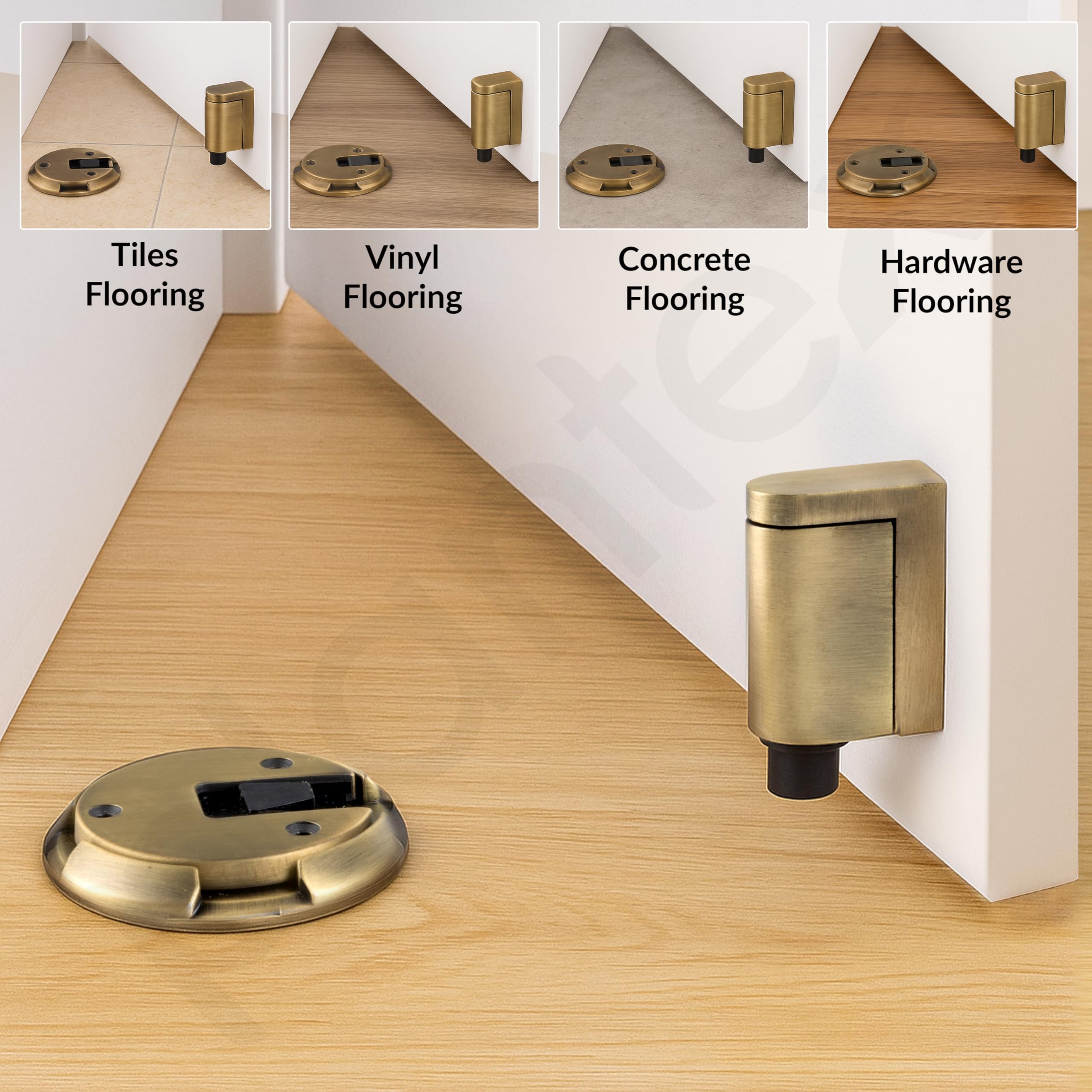 Plantex Door Stopper for Home/Floor Mounted Door Holder/Door Stopper for Hotel/Office/Stops for Door - Pack of 1 (Brass Antique) — Amazon image 9