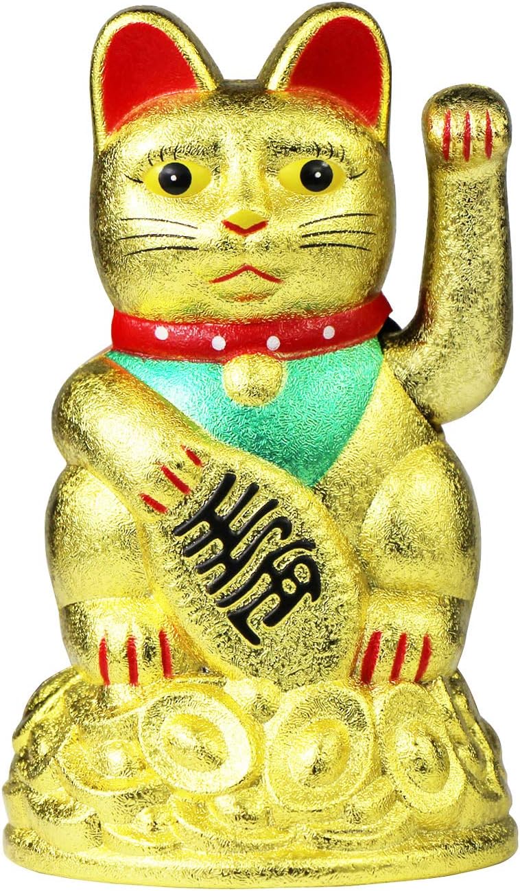 Feng Shui Geldbaum Schneekugel - 13,5cm Bronzefarben Mit Chinesischen Münzen