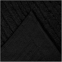 Vista 4 de Better Trends Colección Ashton - Colchas de chenilla con mechones, tamaño individual, color negro, 100% algodón, diseño de medallón de chenilla