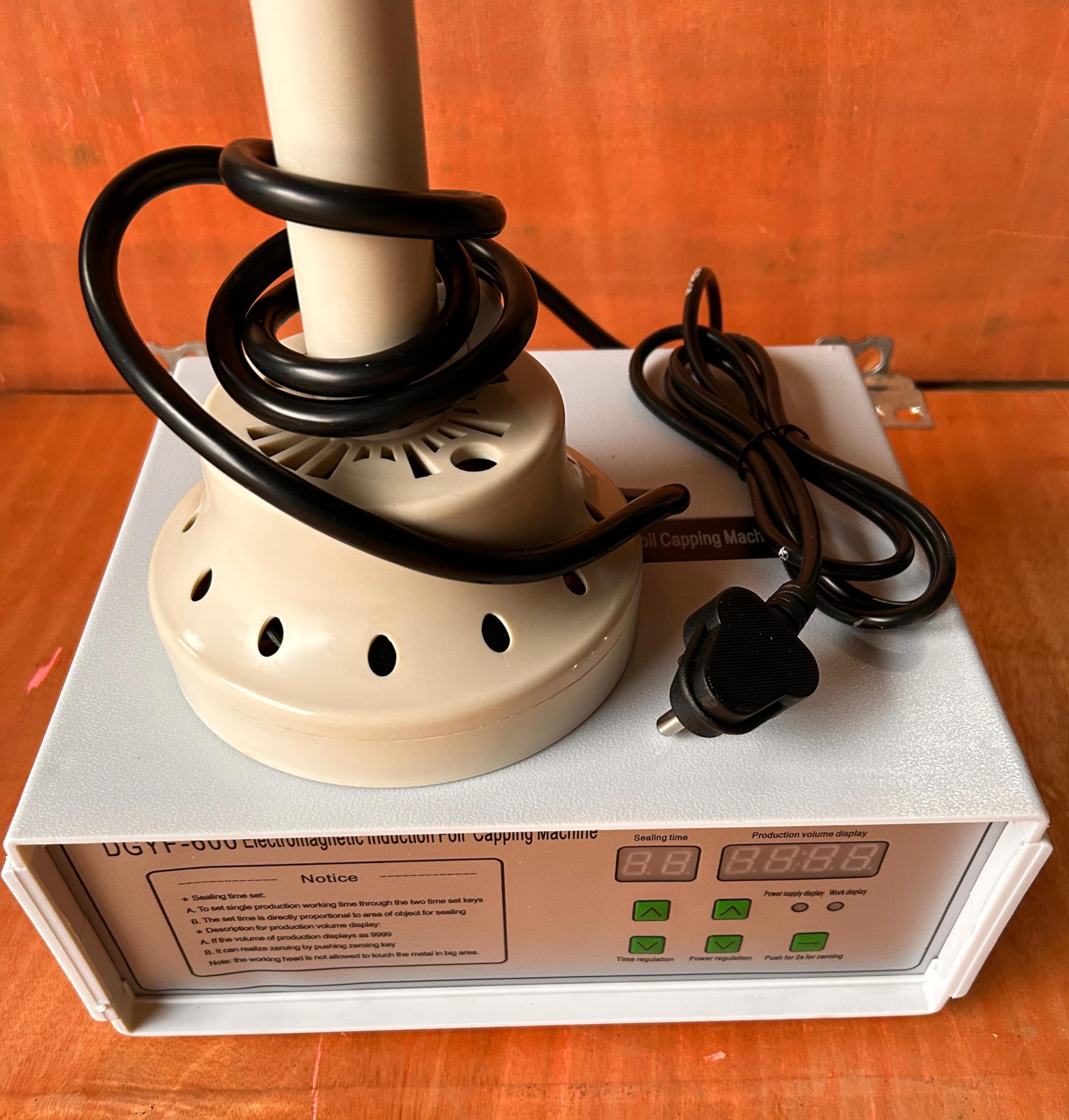 SGCE™ Manual Induction Sealer | Heavy Duty DGYF- 600 C Portable Induction Sealer | Electro-Magnetic Induction Sealing Package Machine | Seal 50pcs/min | Bottle Diameter: 20-120 mm 2