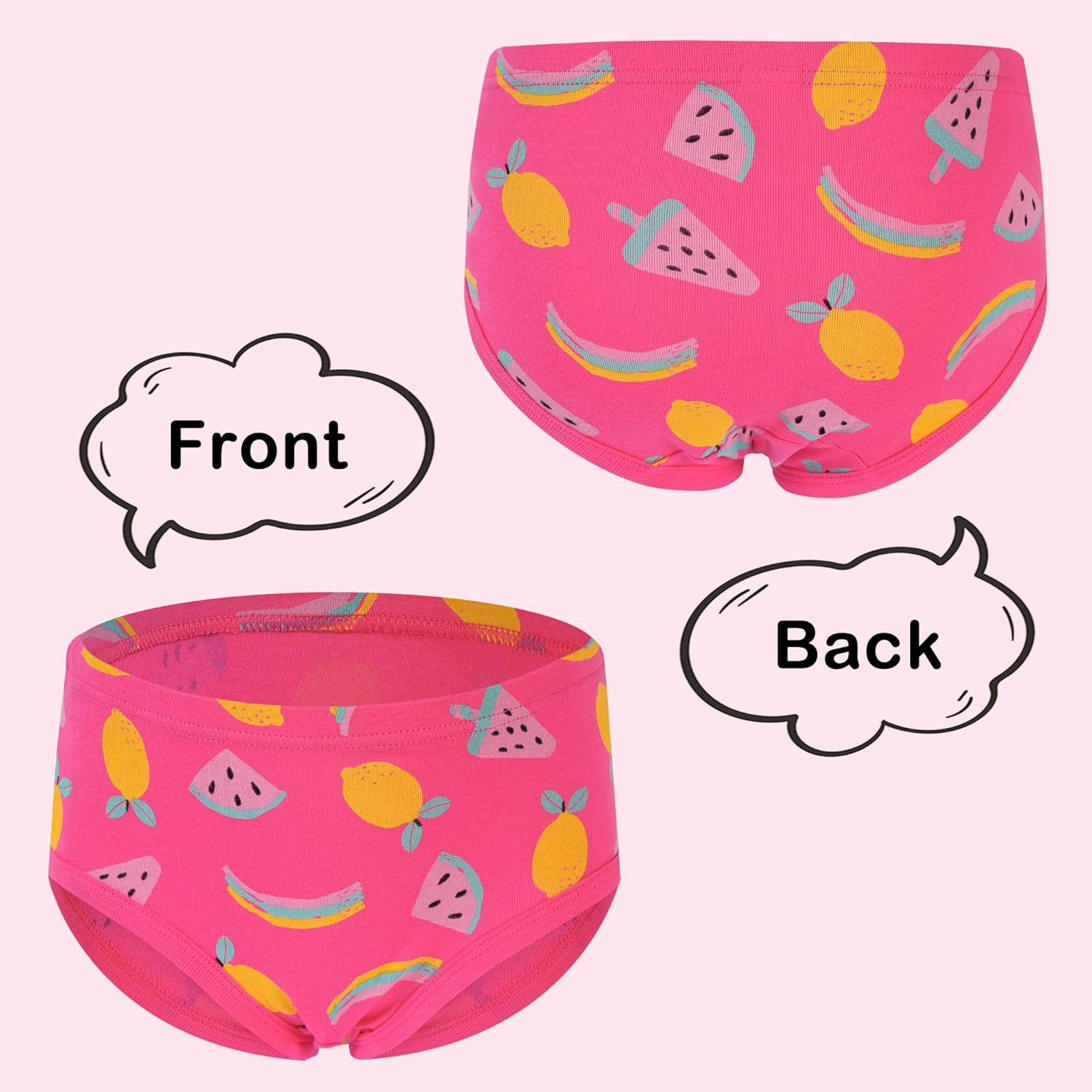 Tphon Little Girls Underwear Toddler Underwear Girls Panties Big Kids Undies Soft 100% Cotton - Image 7