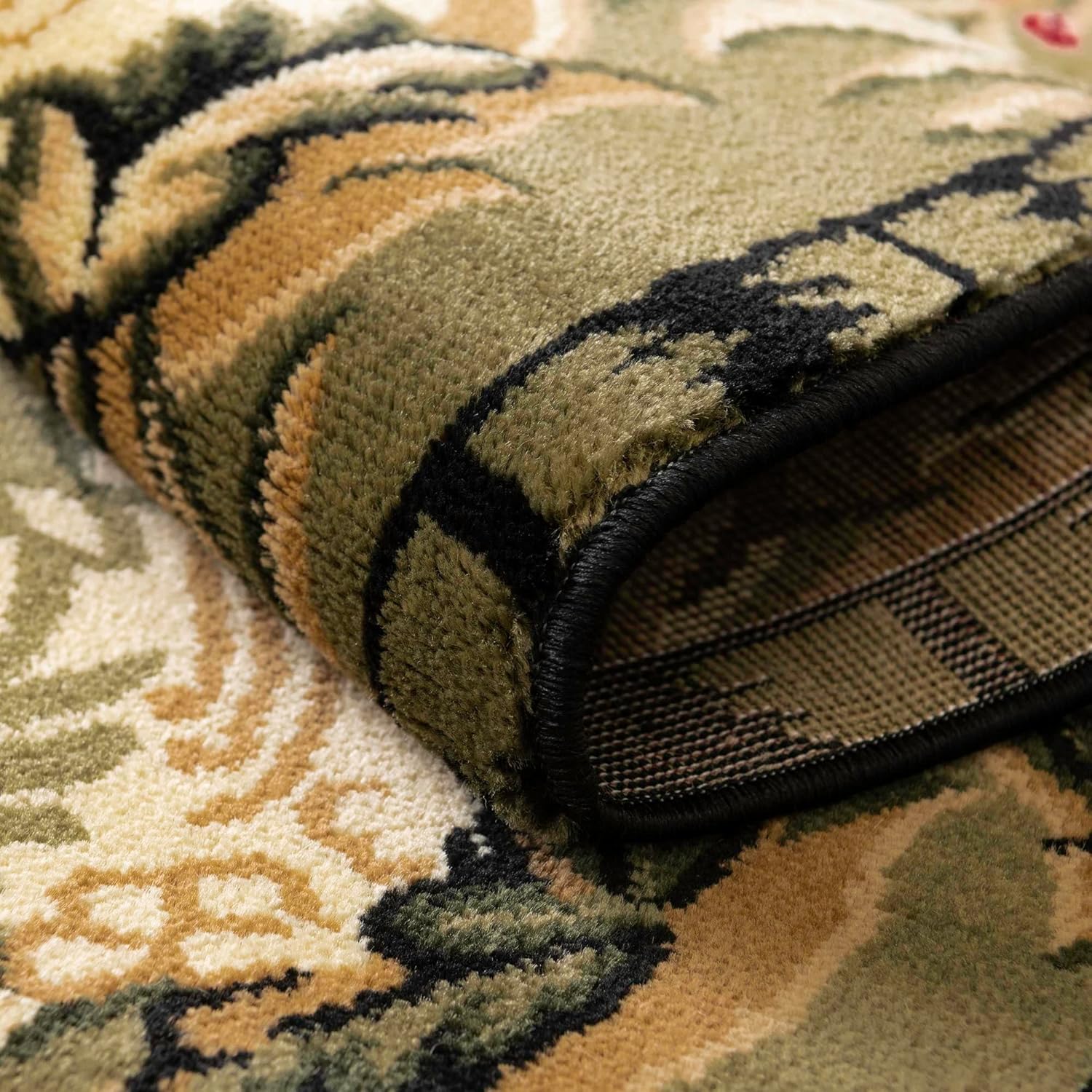 Rugs.com Pastoral Collection Rug – 3' x 5' Cream Medium Rug Perfect for Entryways, Kitchens, Breakfast Nooks, Accent Pieces