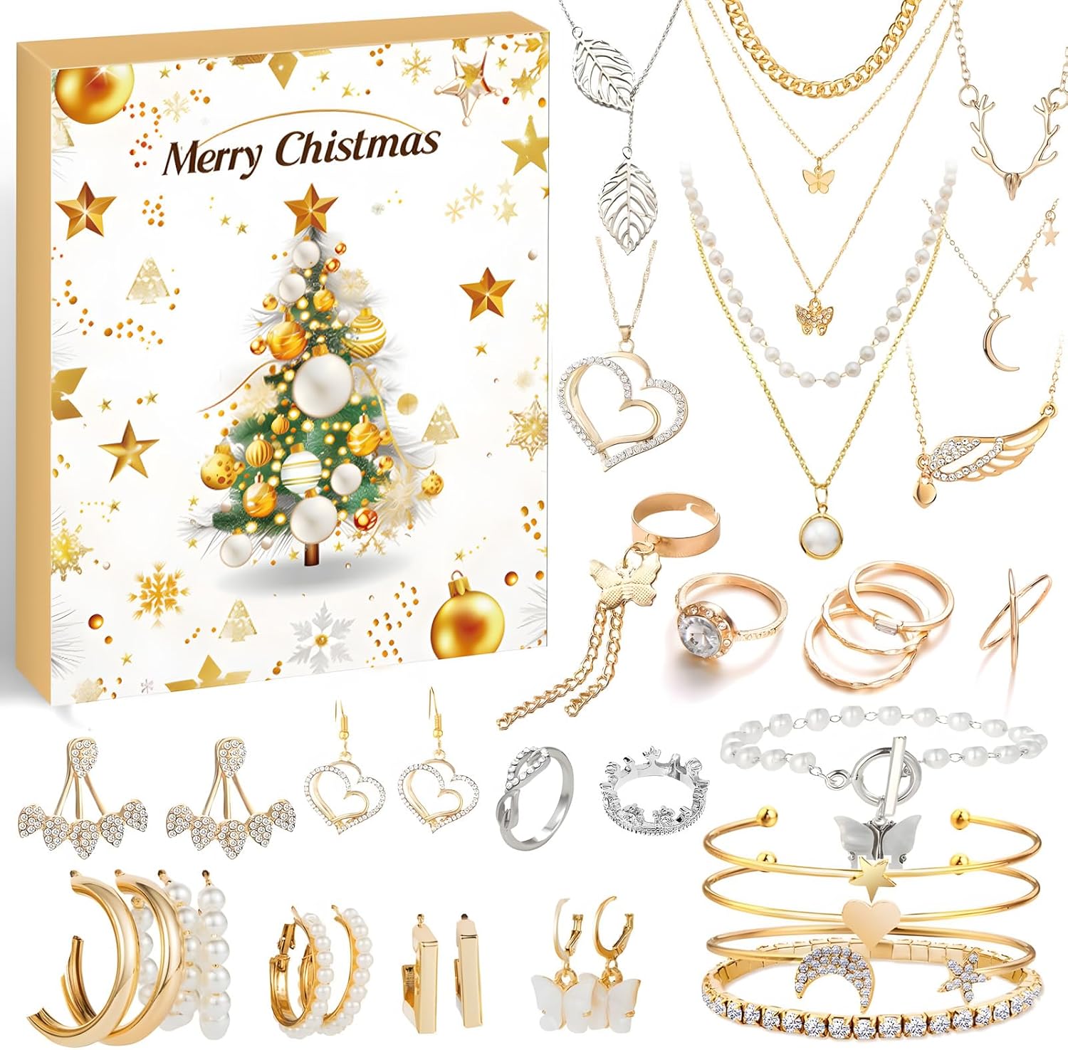 2024 Jewelry Christmas Advent Calendar 24 Days Beauty
