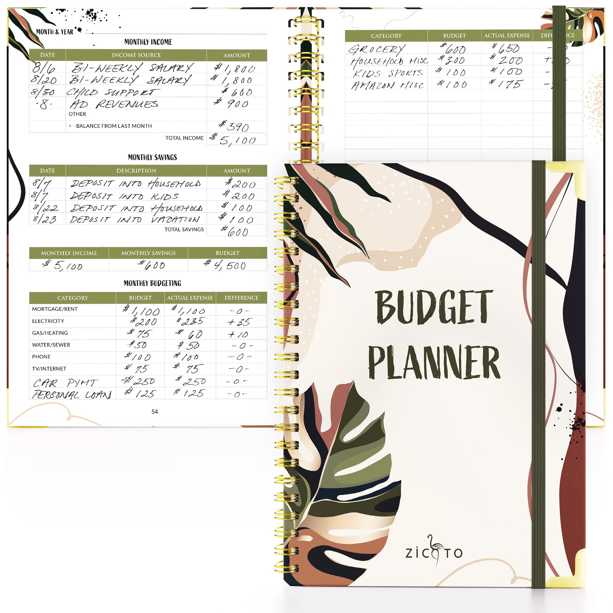 Amazon.com : Simplified Monthly Budget Planner - Easy Use 12 Month  Financial Organizer with Expense Tracker Notebook - Undated Monthly Money  Budgeting Book For 2023 & 2024 That Manages Your Finances Effectively :  Office Products