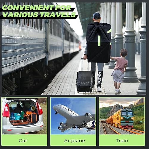 Miniatura 6 de Bolsa de viaje impermeable para asiento de automóvil, adecuada para avión y viajes aéreos, diseño de mochila acolchada duradera, adecuada para