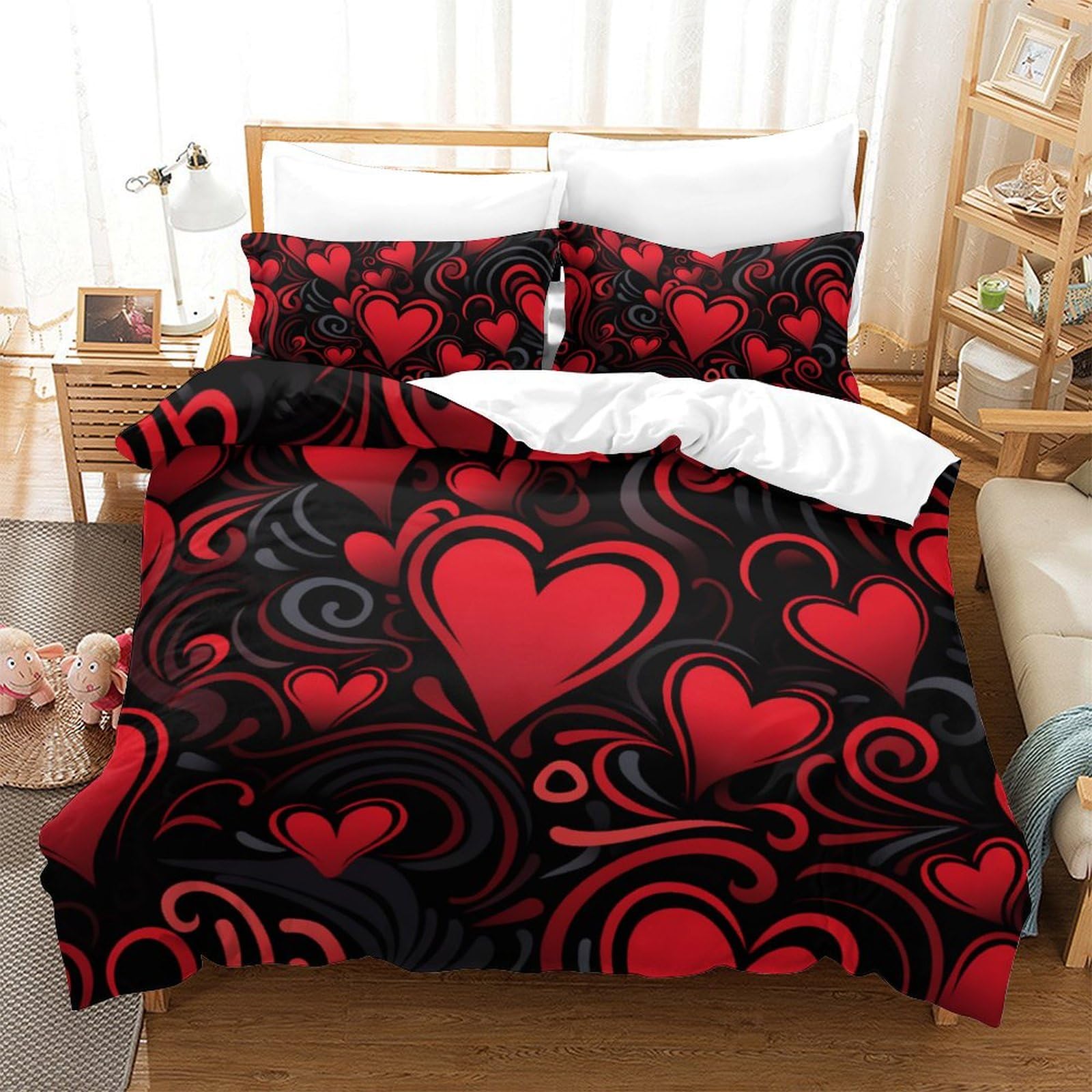 Housse de couette pour enfants avec motif imprimé souris 3D