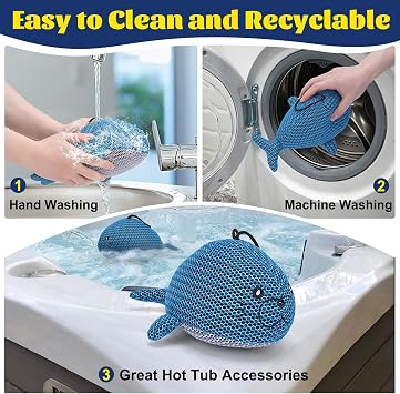 Hot Tub Scum Absorber for Inflatable Hot Tub, Spa Surface Waterline Cleaner, Reducing Scum Bubbles, Oil Absorbing Sponge for All Kinds of Hot Tub 1 Pack