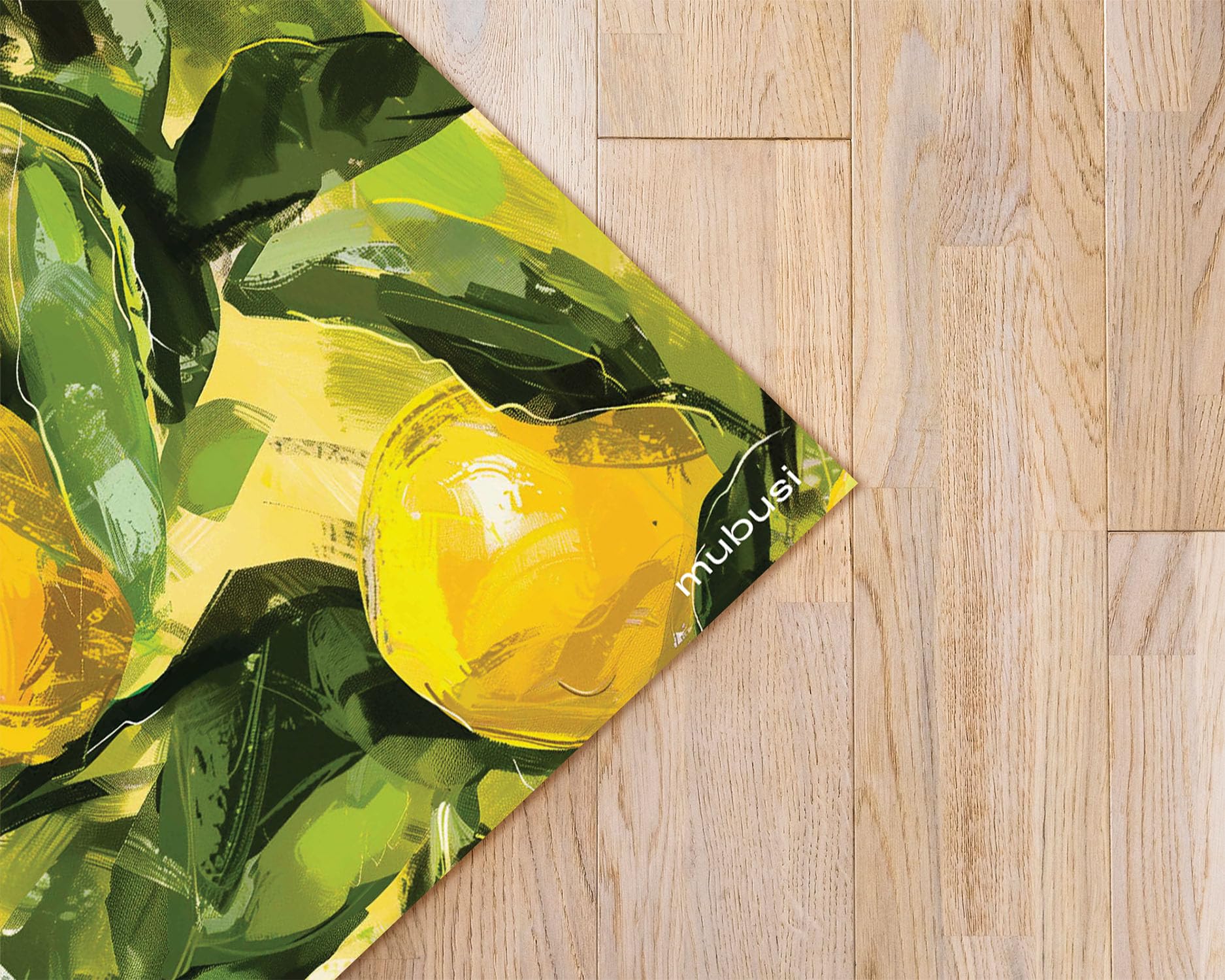 Tapis en Vinyle - Modèle Citron 60x180 cm - Différentes Tailles, 25 Tailles Disponibles - Grands Tapis en PVC - Tapis de Cuisine, Coureuret de Salon