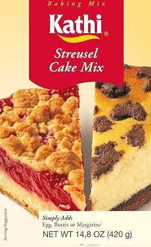 Kathi Streusel Cake Mix, 14,8oz.Caja, 3Pack