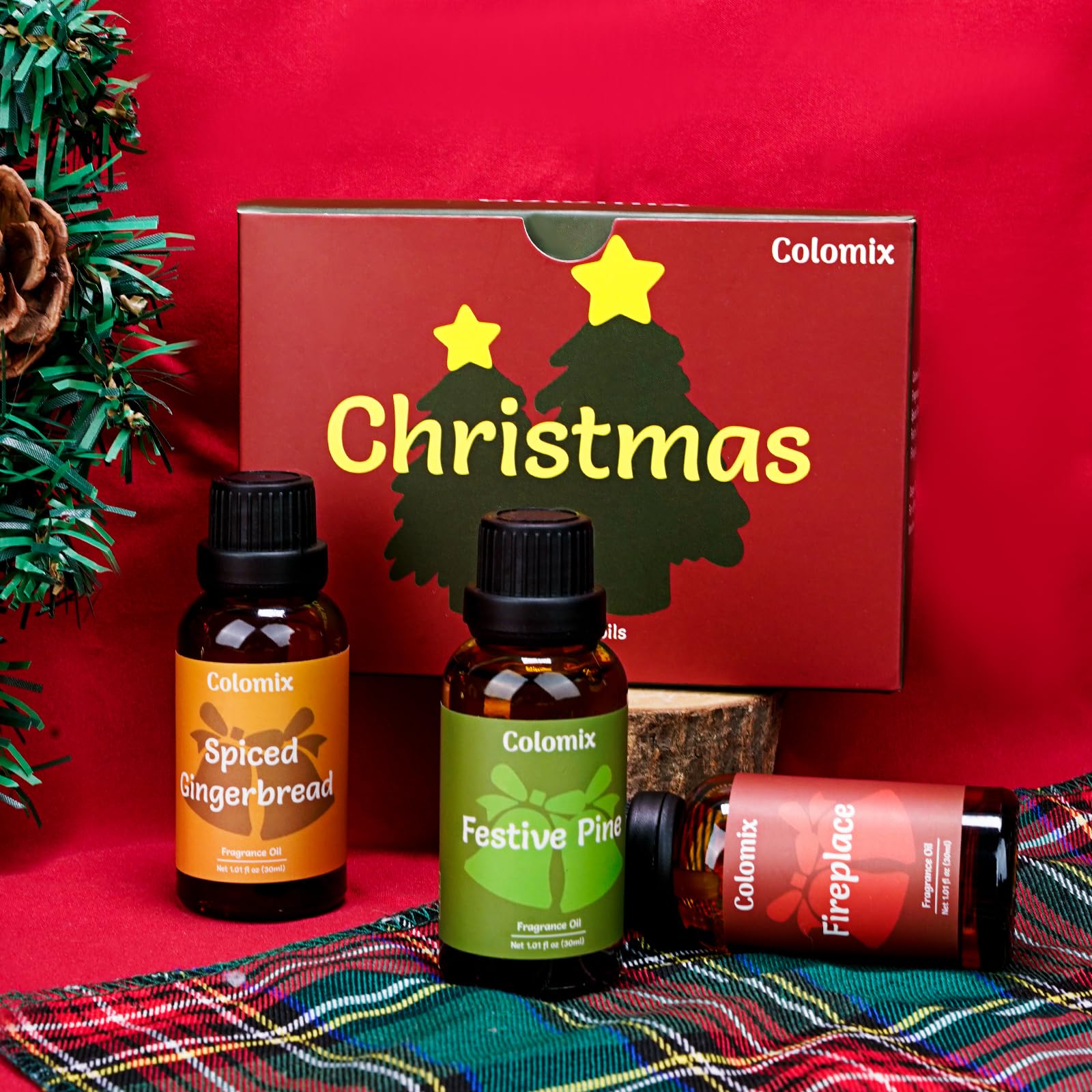 Juego de aceites aromáticos navideños