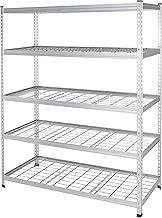 AmazonBasics Heavy Duty Storage Shelving Double Post Steel Wire Shelf, 60 x 24 x 78 Inch, Aluminum - coolthings.us