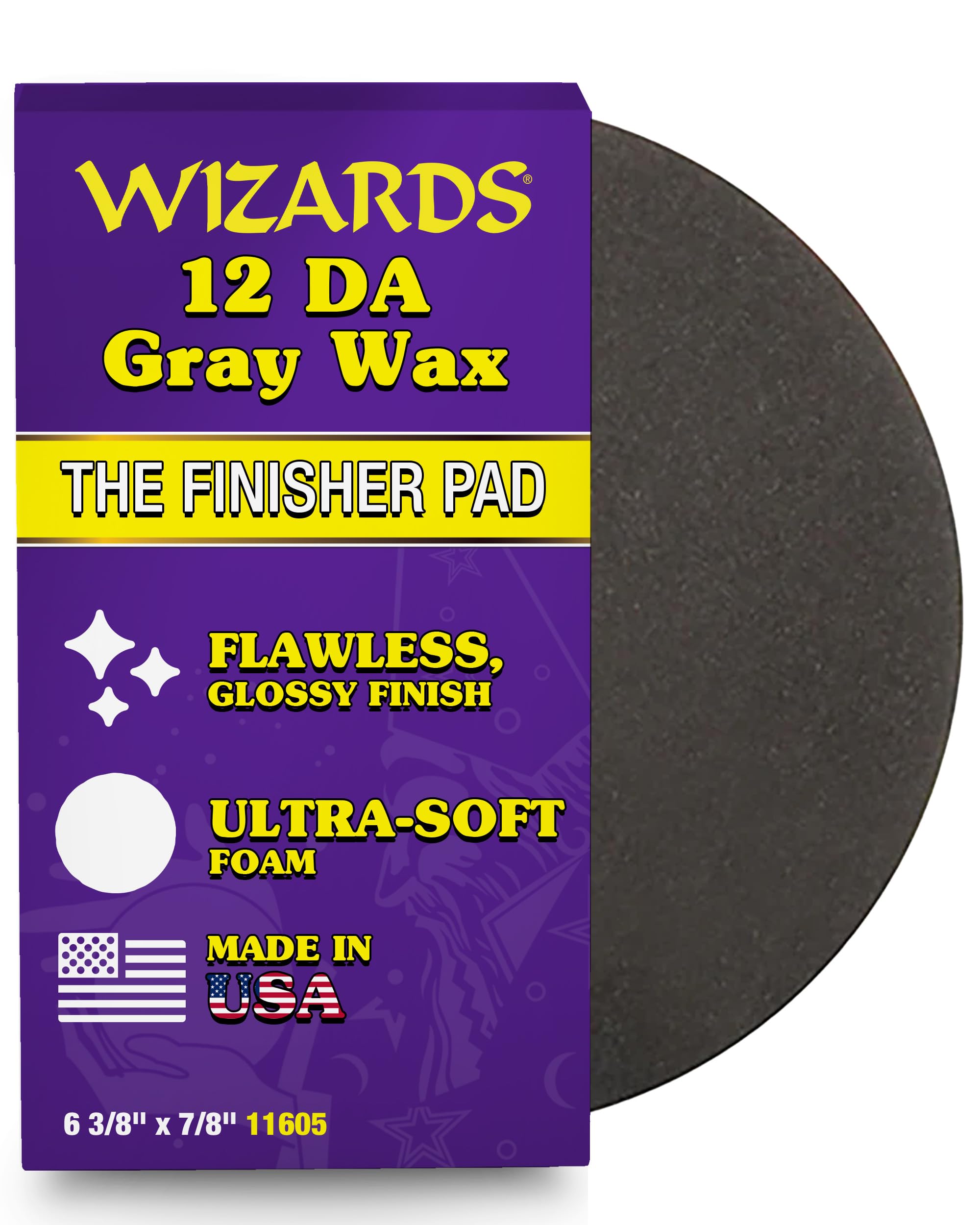 Amazon.com: Wizards 21 DA Gray Wax and Finishing Pad - Wax