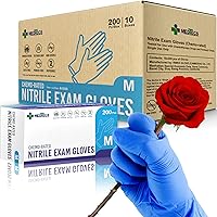 Vista 20 de Medtecs Guantes de Nitrilo Desechables – Disponibles en 200 y 2,000 piezas – Grado Médico, Clasificación Química, 4 mil, Sin Látex, Sin Polvo