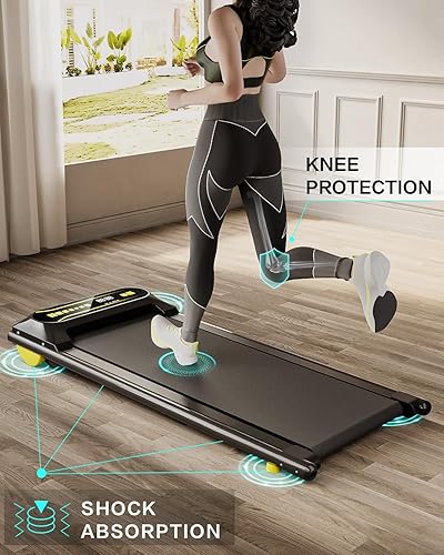 Miniatura 2 de Caminadora portátil para usar debajo del escritorio, mini caminadoras portátiles para el hogar y la oficina, máquina de correr para caminar de 2.25