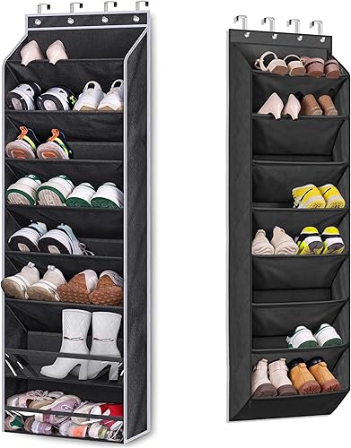 Miniatura 1 de KEETDY Zapatero para puerta y 8 bolsillos profundos para colgar zapatos para puerta y 8 bolsillos profundos