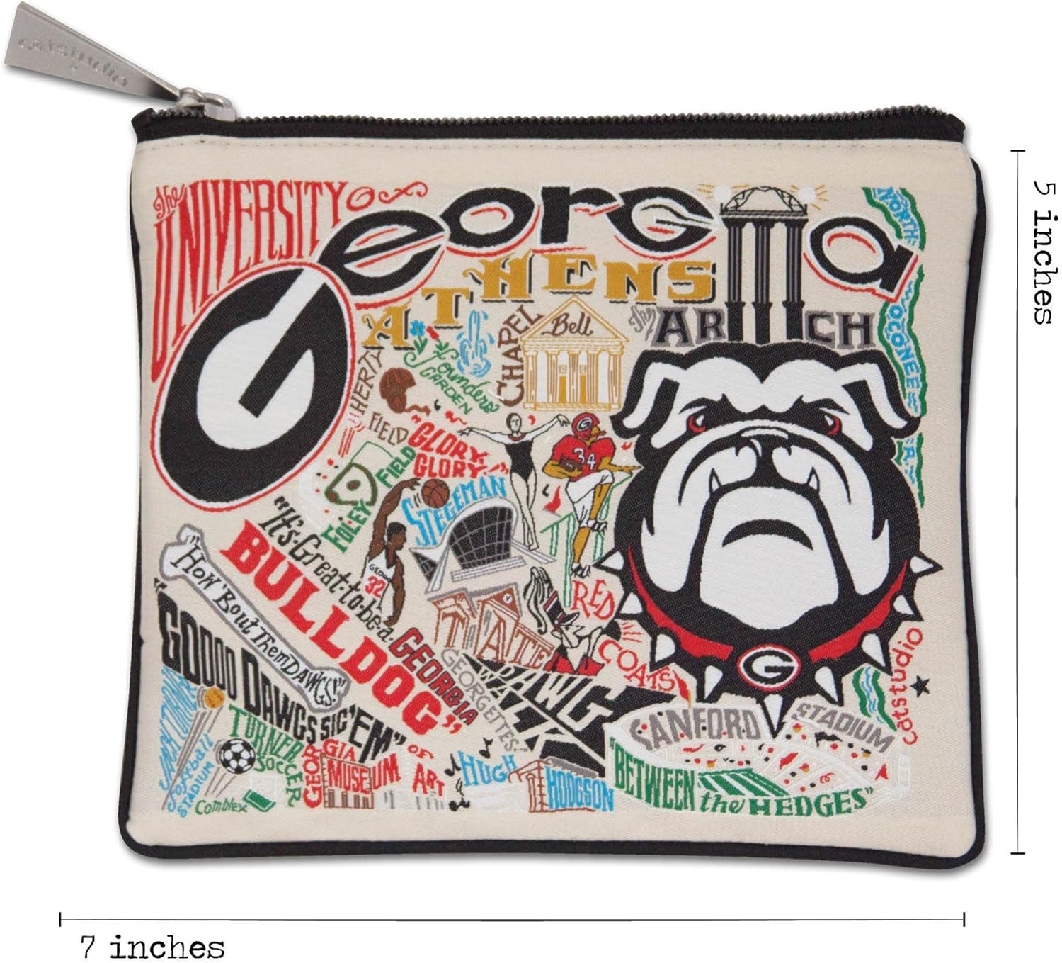 Catstudio Zipper Pouch, University of Georgia Travel Toiletry Bag, 5 x 7, Ideal Makeup Bag, Dog Treat Pouch, or Purse to Organize Supplies for Grads & Alumi - Image 6