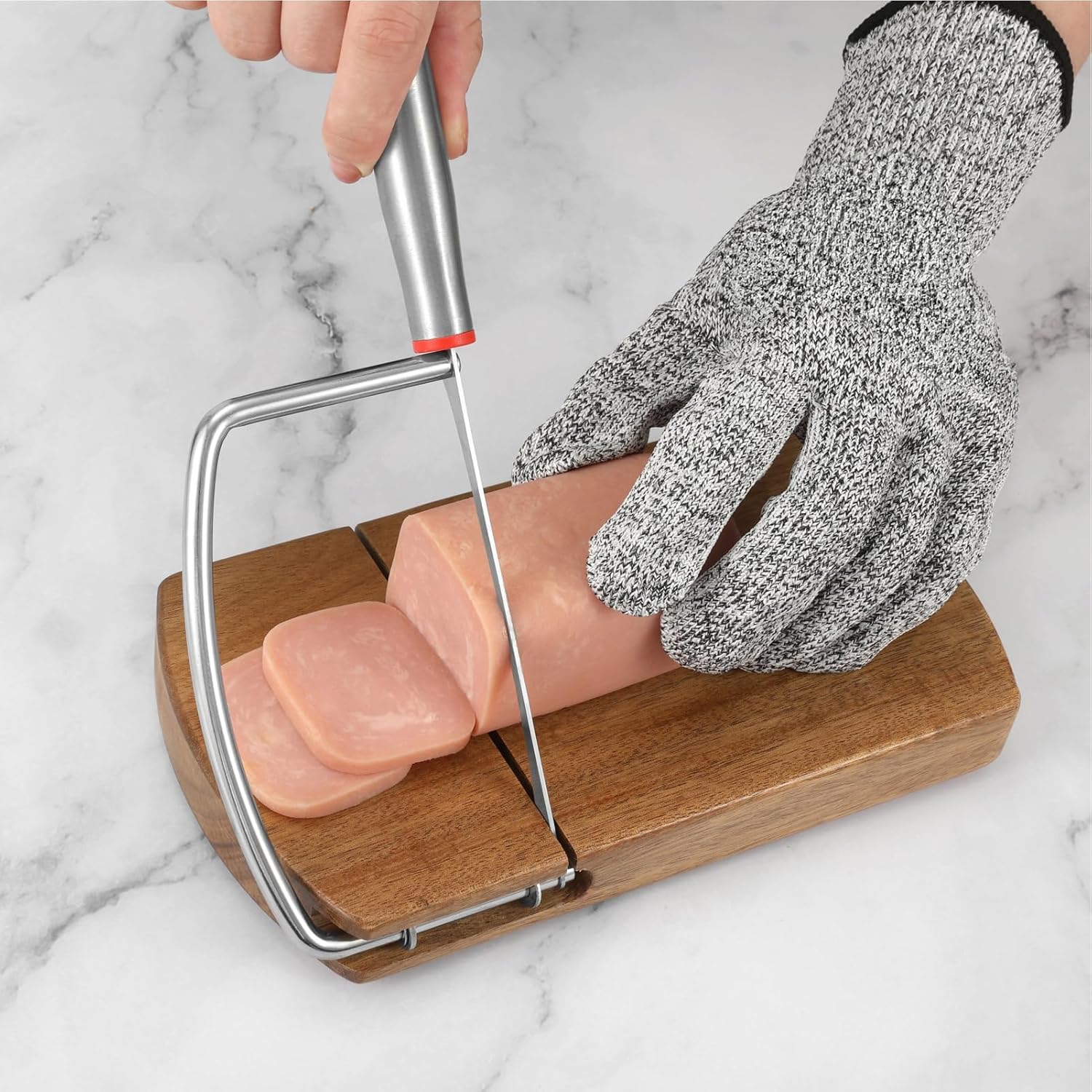 Cheese Cutter Board,9.2x8.4 Inches Cheese Cutter Slicer | Rust-Proof Truffle Slicer, Multifunctional Hardwood Kitchen Tools for Cheese Chocolate Spices