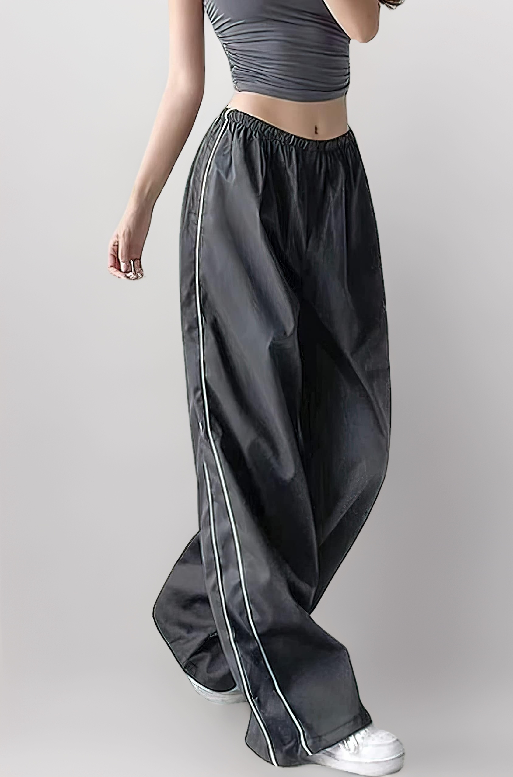 XPONNI Track Pants Women Baggy Pants Y2k Pants Parachute Pants for Women Y2K Clothing