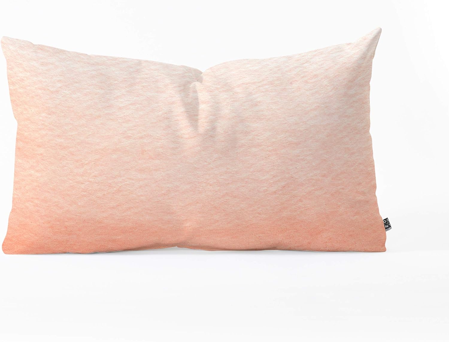 Deny Designs Social Proper Peach Ombre Oblong Throw Pillow, 23" x 14", Orange